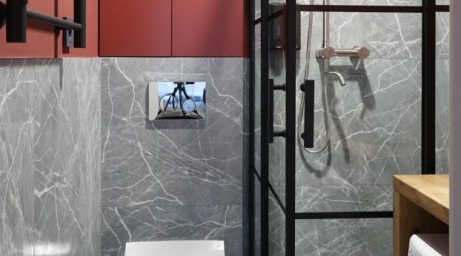 Студия 2-местная "Бордовая"