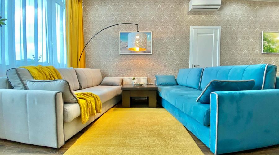 Пентхаус 1015 3-комнатный 8-местный семейный с балконом и видом на море