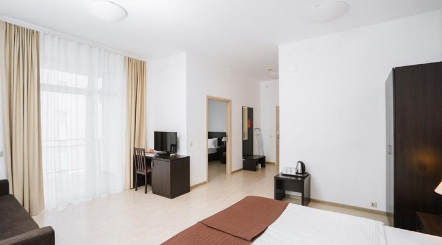 Апартаменты 2-местные 1 спальня без кухни