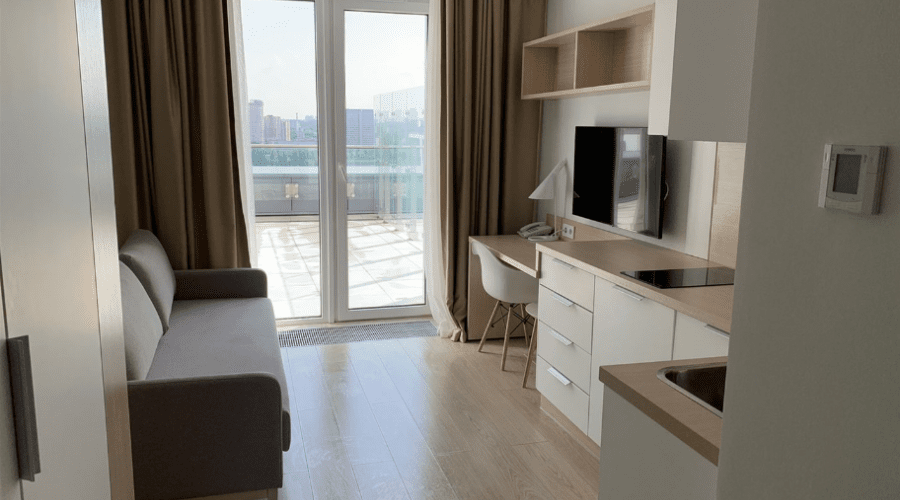 Студия 2-местный с террасой 