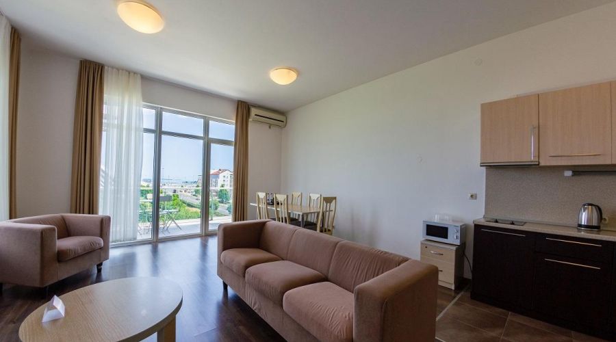 Апартаменты с 1 спальней и выходом на кровлю