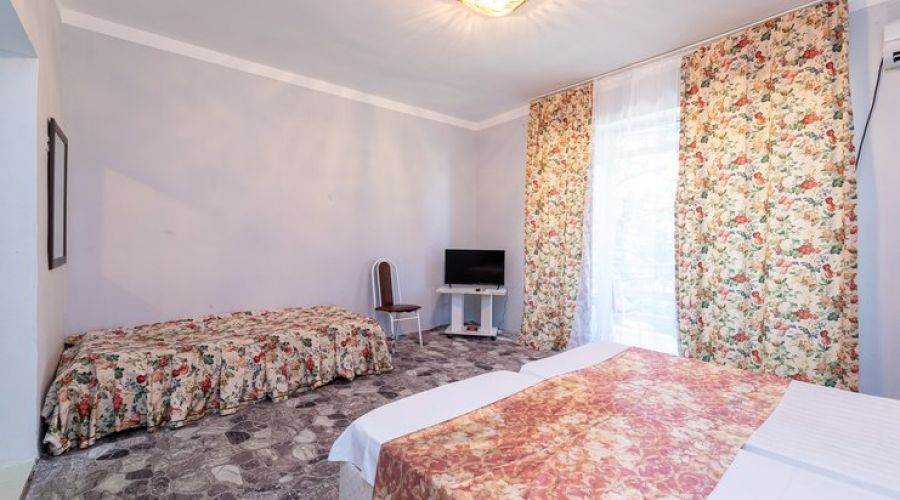 Стандартный 3-местный 1-комнатный (с балконом и кондиционером)